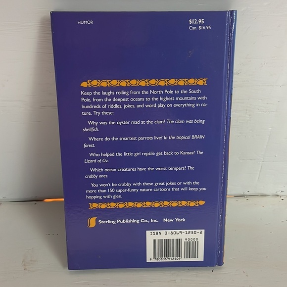 NWOT Vintage 1992 The Wackiest Nature Riddles on Earth hardcover book - Picture 2 of 8